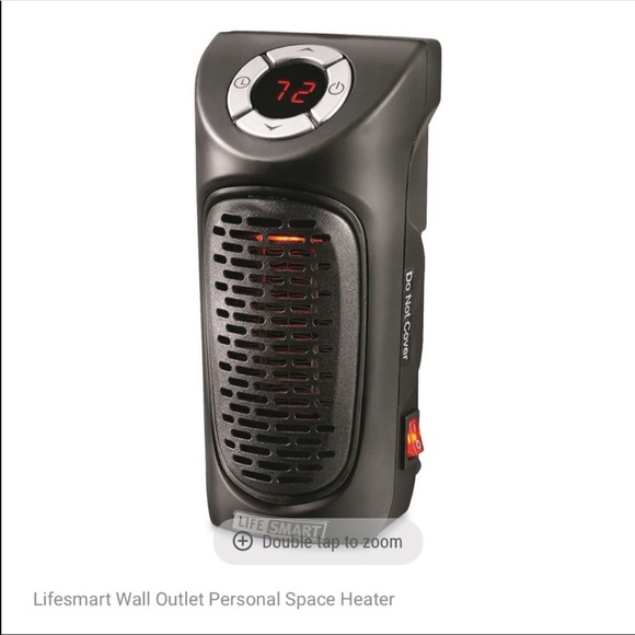 Life-Smart Wall Outlet Personal Space Heater